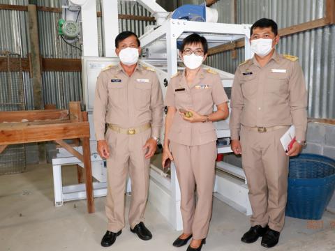 ต้อนรับคณะประเมิณพันธ์ข้าว