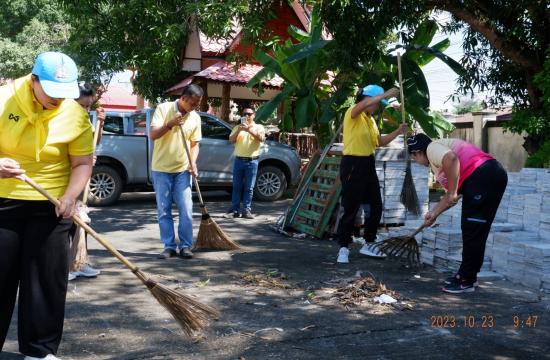 จิตอาสา23ตุลา2566ปกครองชุมชนตำบลบัวงาม